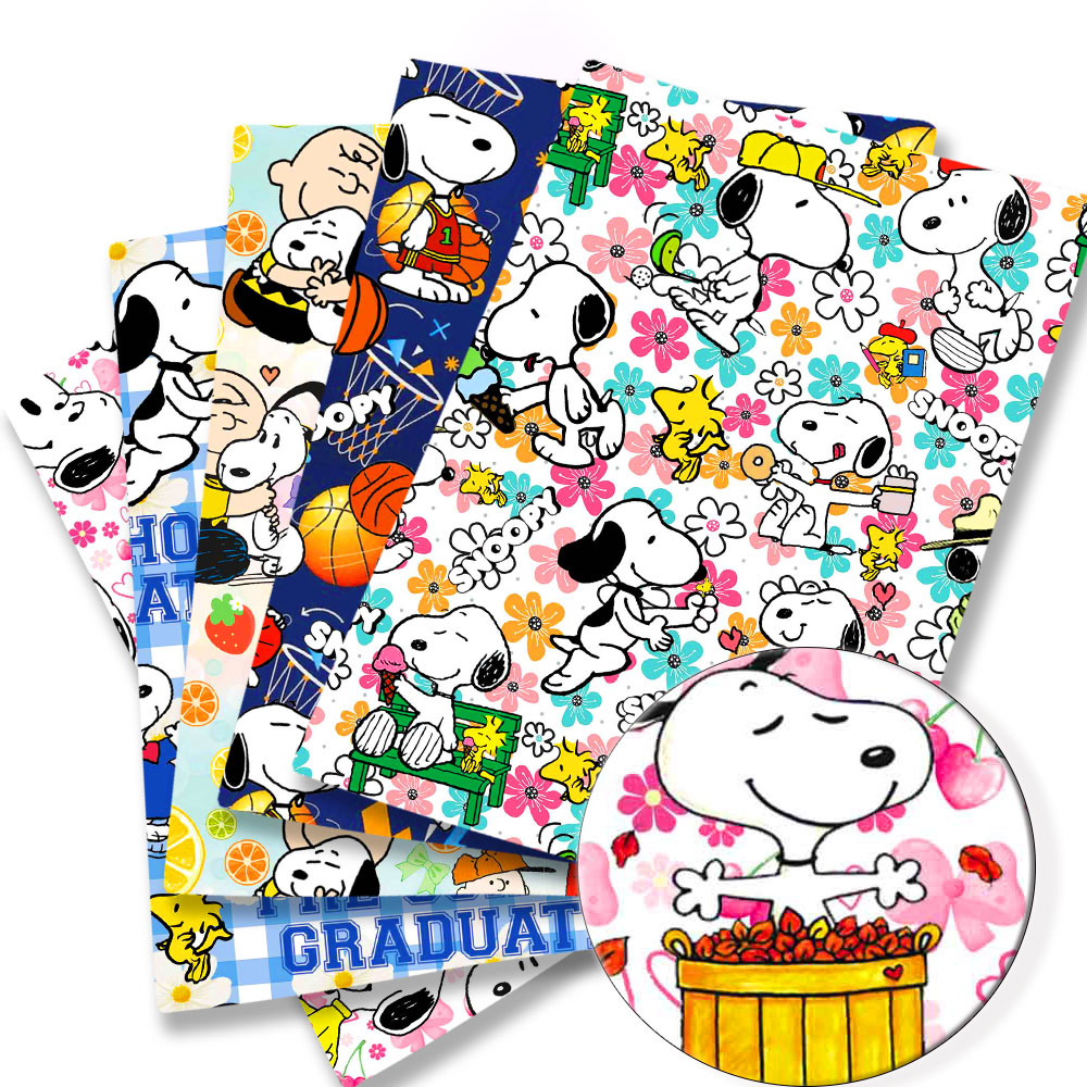 Textile For Sewing - Tessuto Snoopy TAKARA TOMY 140x50CM, Stoffa