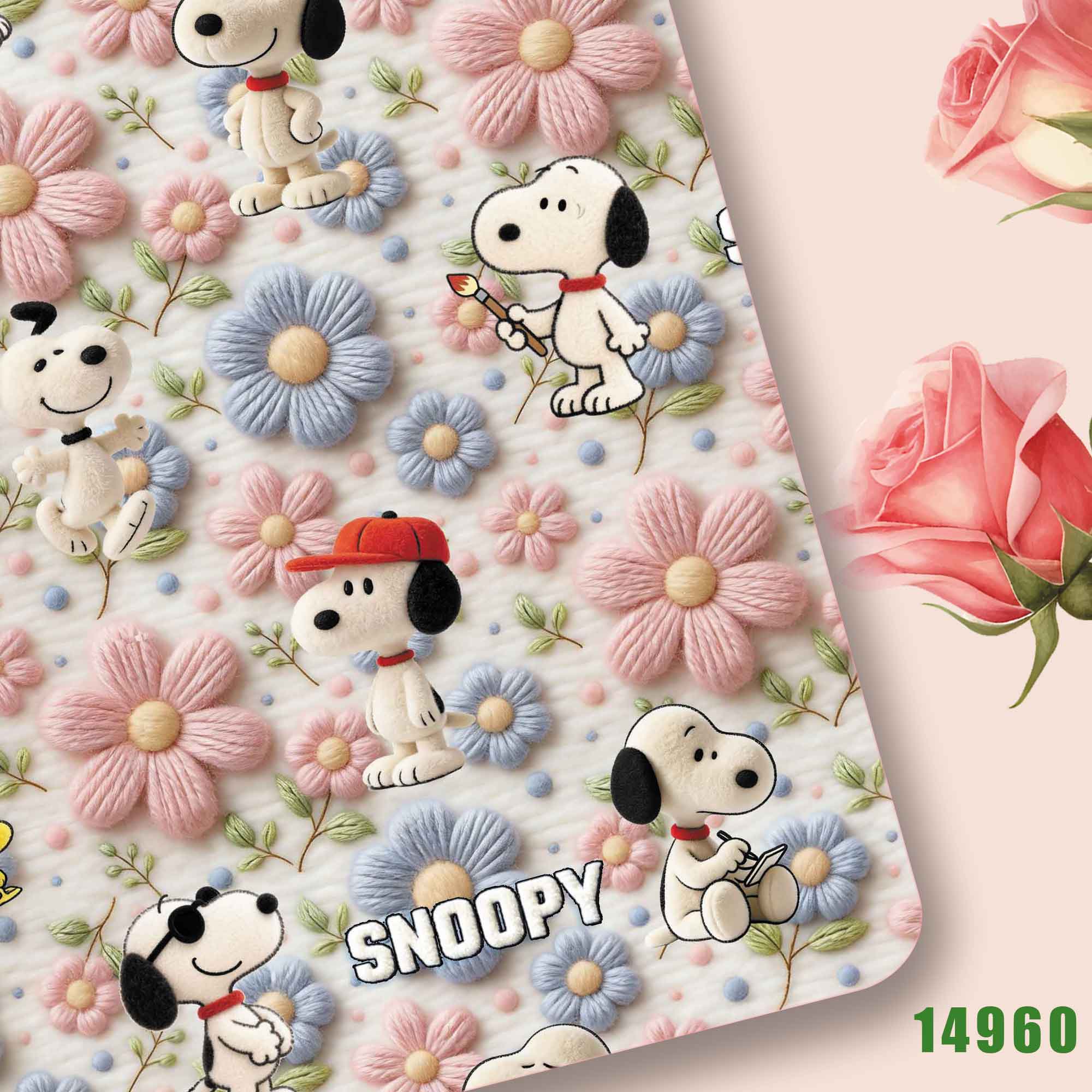 Textile For Sewing - Tessuto TAKARA TOMY Snoopy 140CM, tessuto