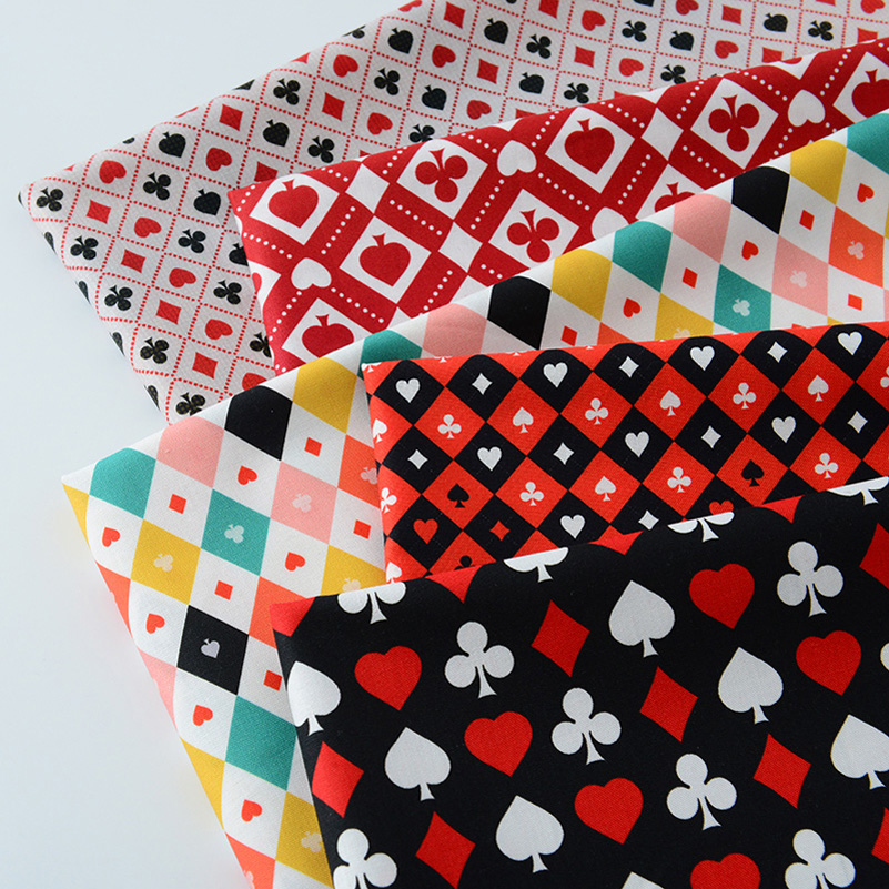 Textile For Sewing - Ins Poker Element Tessuto con stampa
