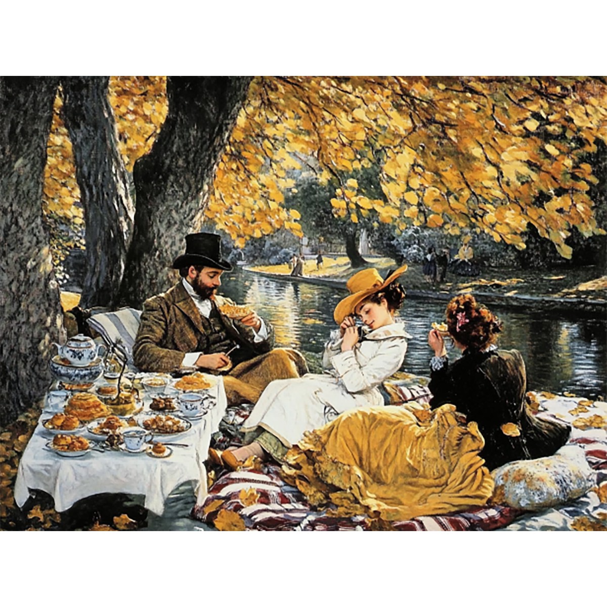 Textile Sewing Patterns - Set per punto croce pre-stampato 'Picnic',
