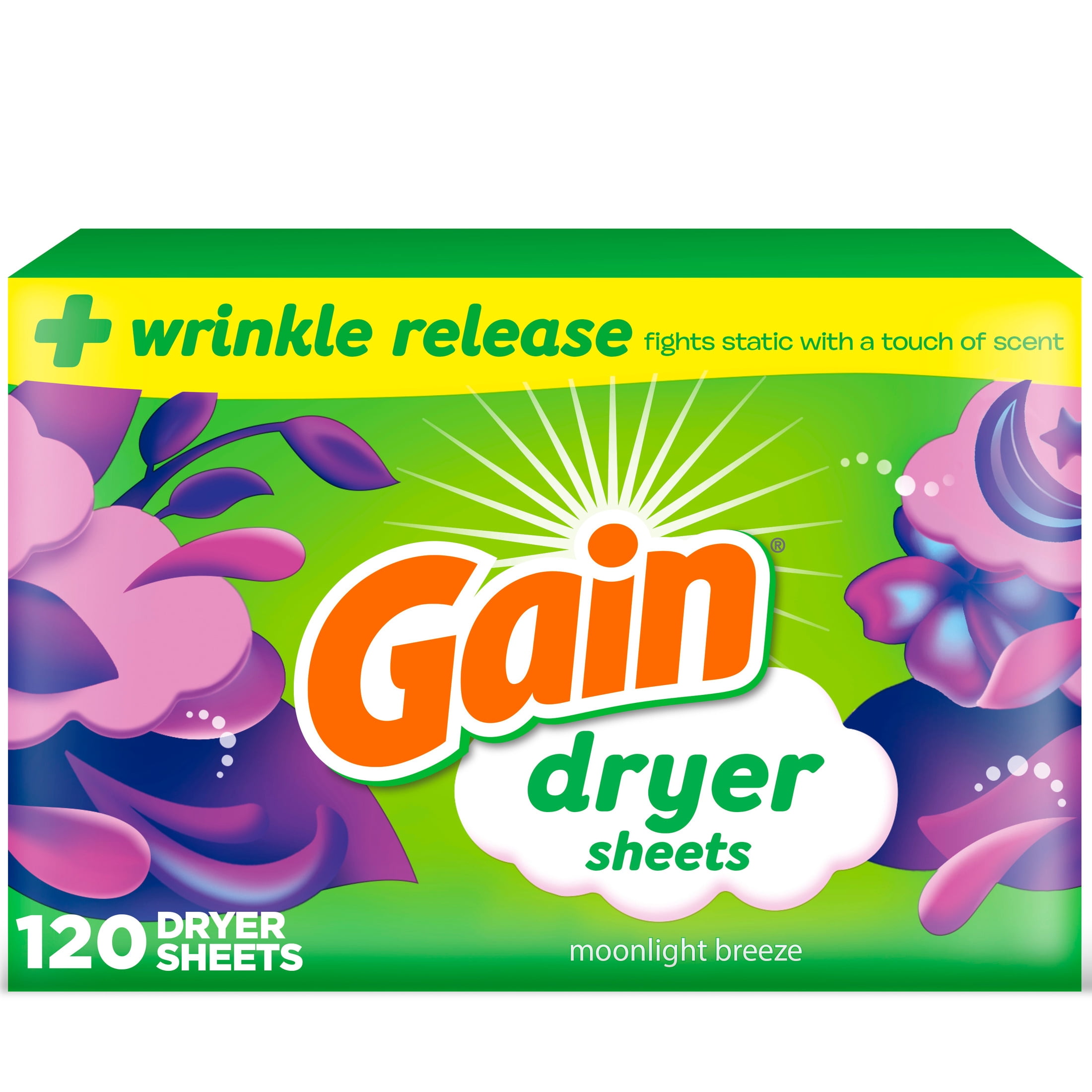 Fabric Softener Sheet - Foglietti Ammorbidenti per Asciugatrice Gain, Profumo