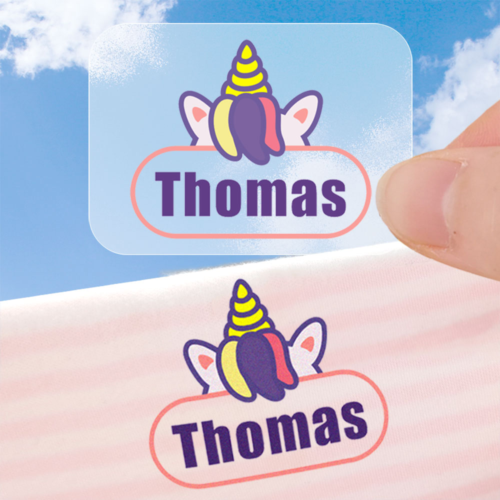 Sewing Labels - Custom Iron on Name Sticker trasferimenti