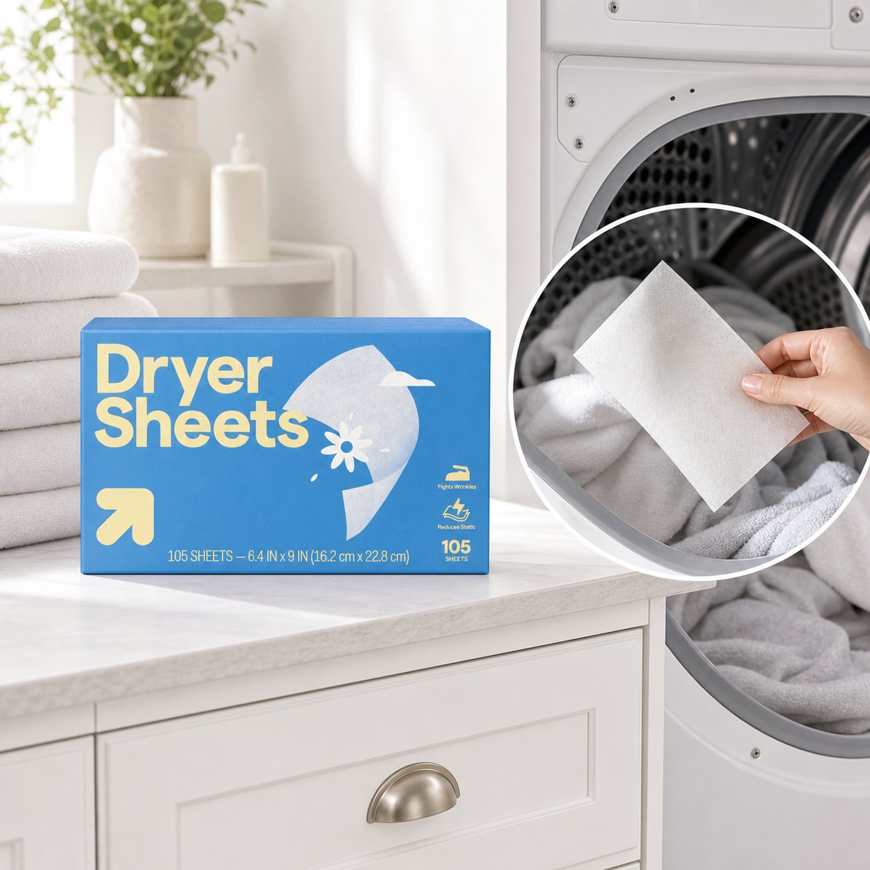 Fabric Softener Sheet - Fogli Ammorbidenti per Asciugatrice Fresh Linen