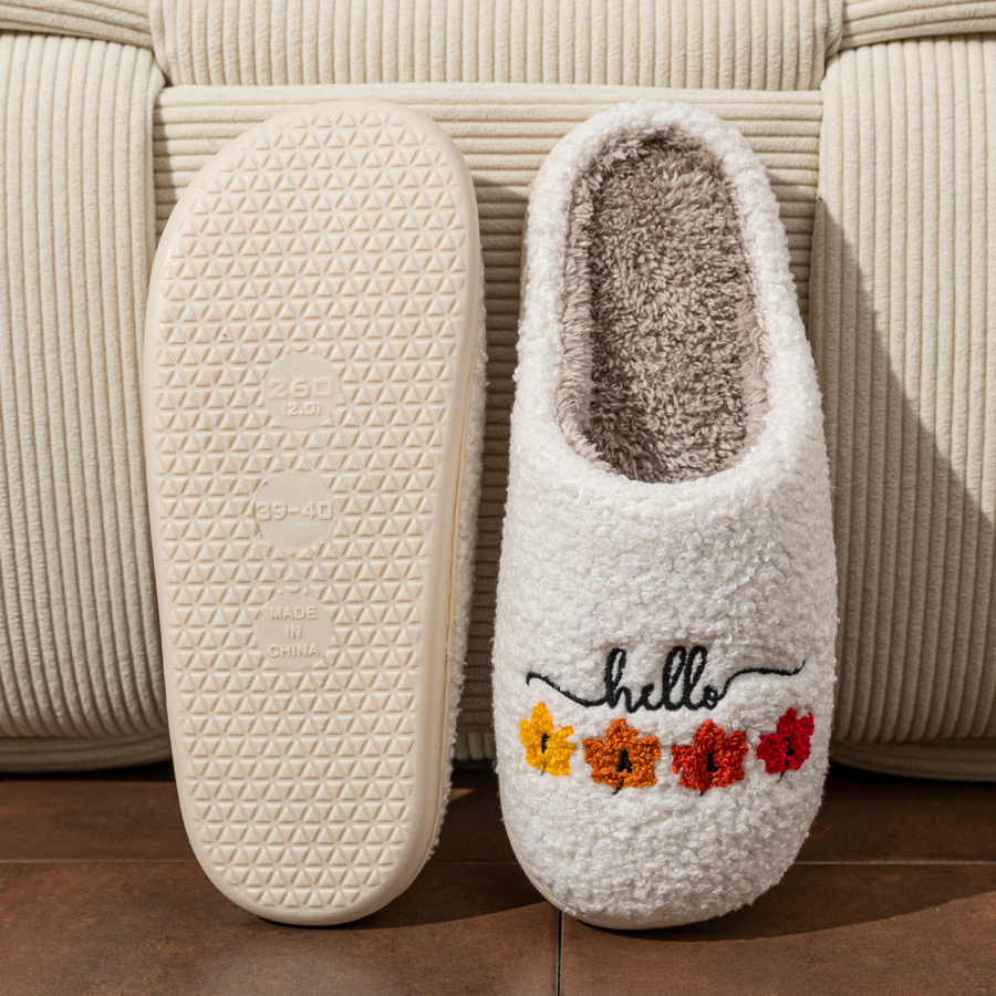 Sewing Cotton - Pantofole da donna invernali per interni