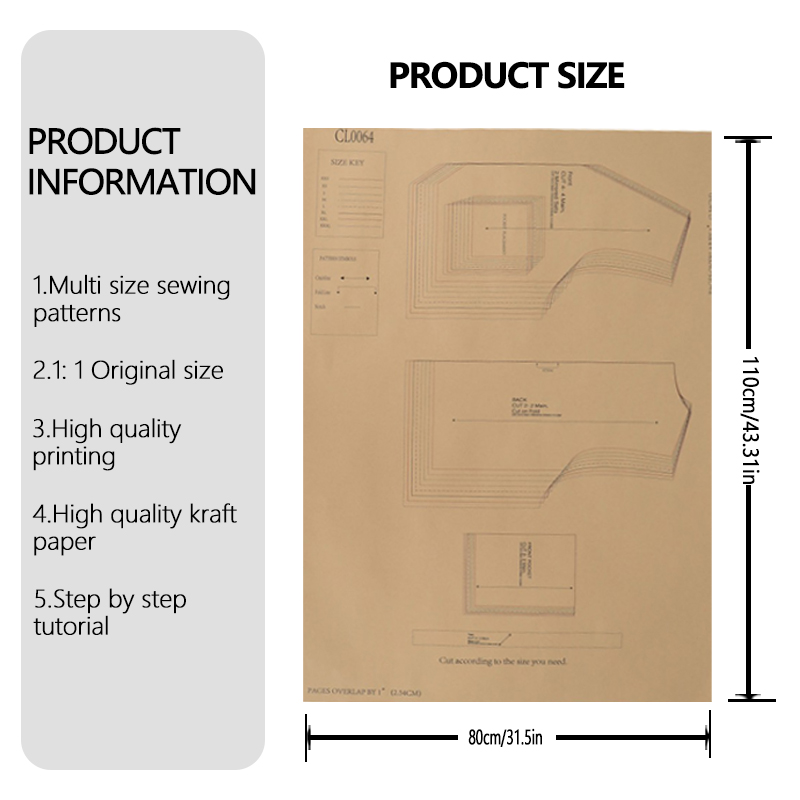 Modelli di cucito per gilet da - Textile Sewing Patterns recensione e prezzo